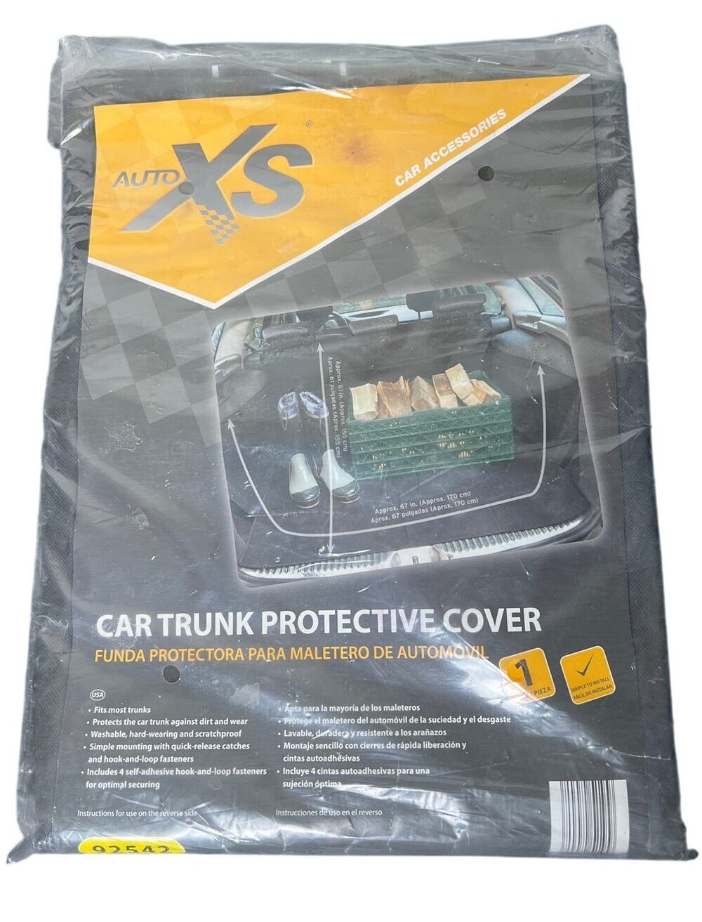 Auto XS Car Trunk Protective Cover Accessory NIB